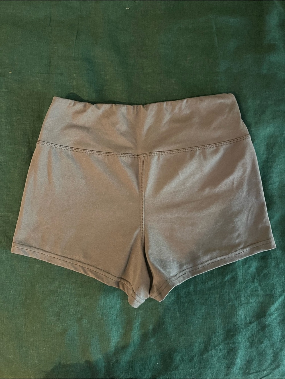 High-Waist Women's Active Shorts in Gray - Picture 2 of 2